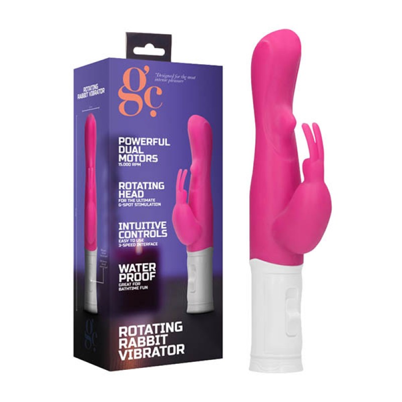 GC. Rotating Rabbit Vibrator - Pink